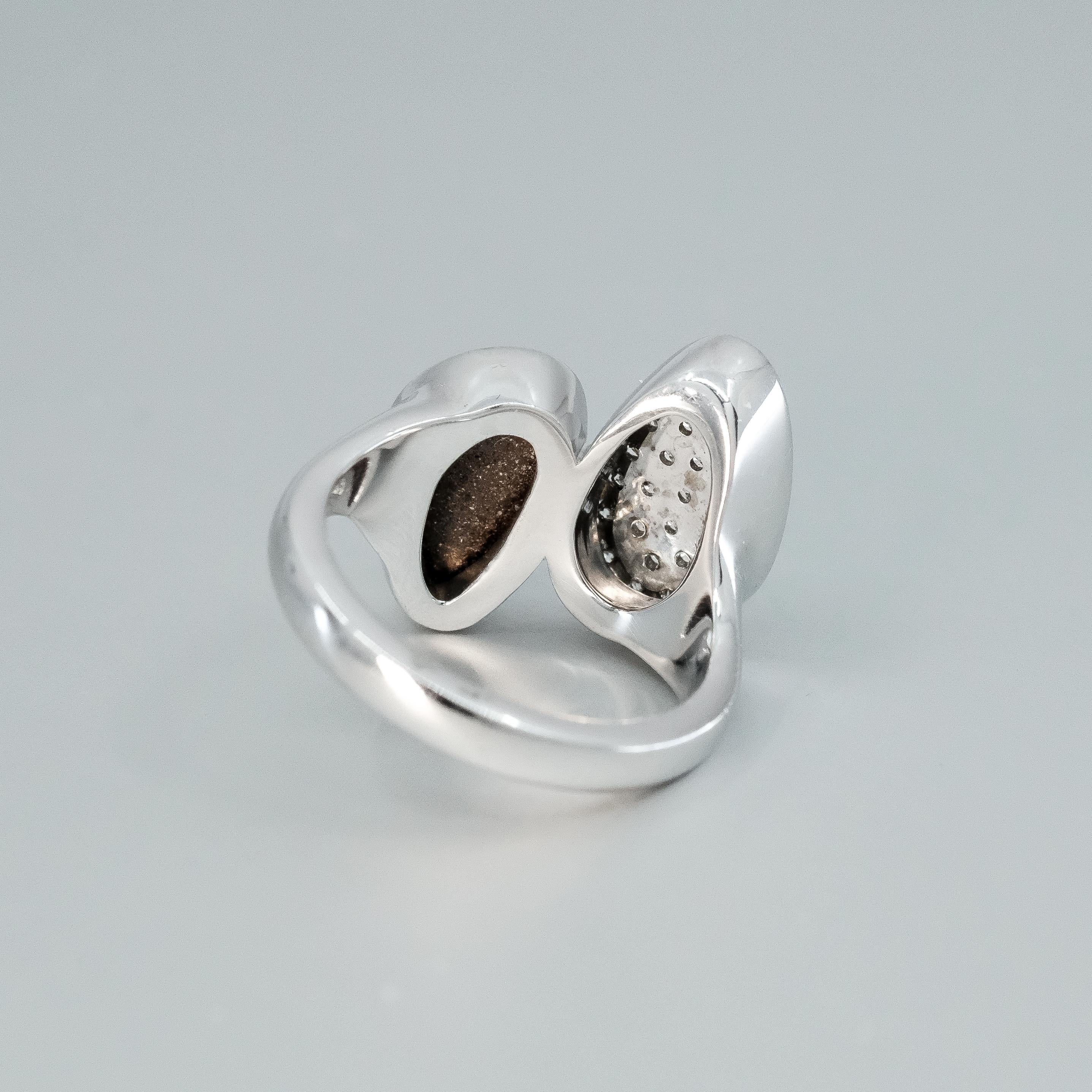 BUNDA 1.87ct Boulder Opal and 0.31ct Diamond Ring, in 18k white gold 2