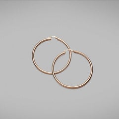 BUNDA 18k rose gold Hoops - 5cm