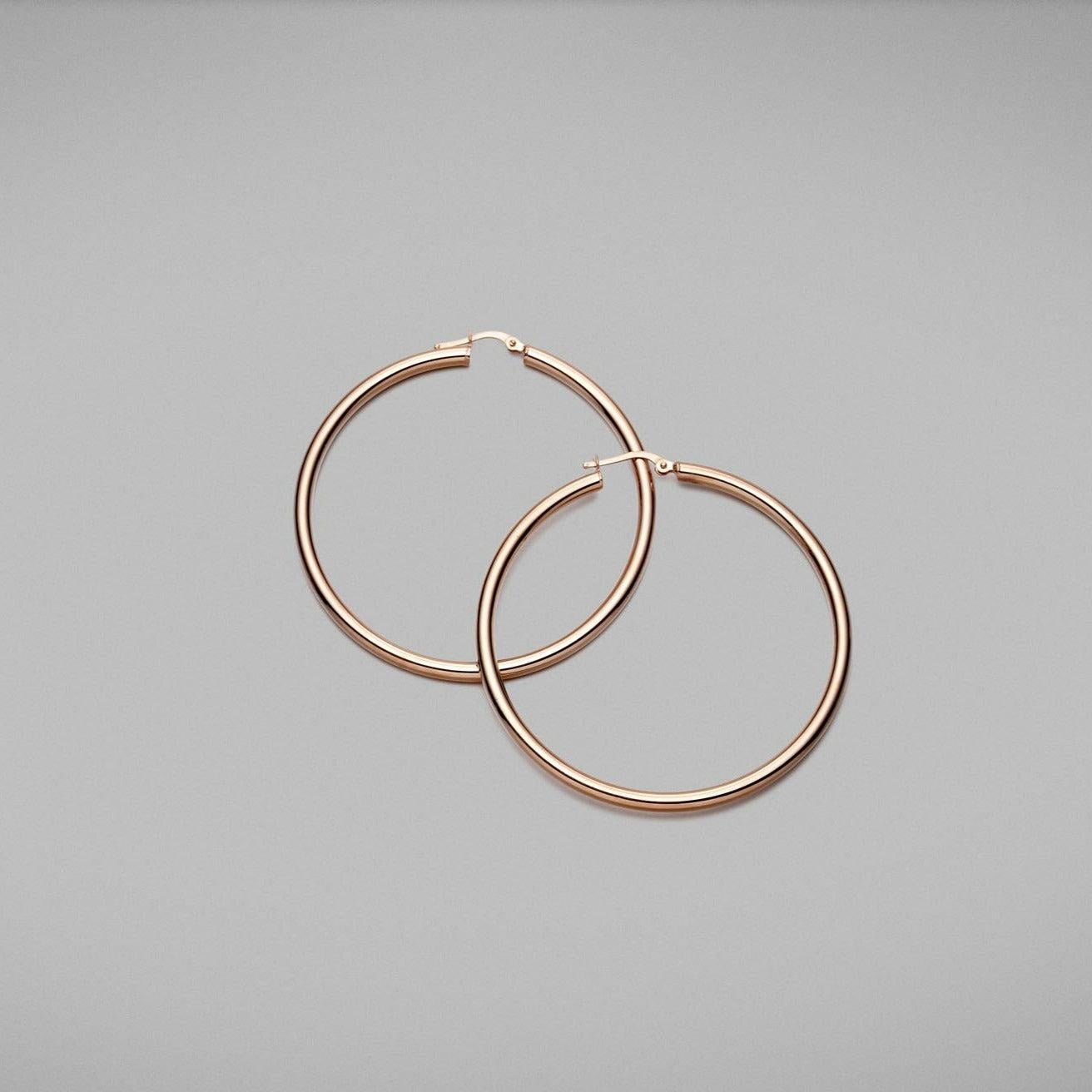 da uomo o donna Cerchi BUNDA in oro rosa 18k - 5cm in vendita