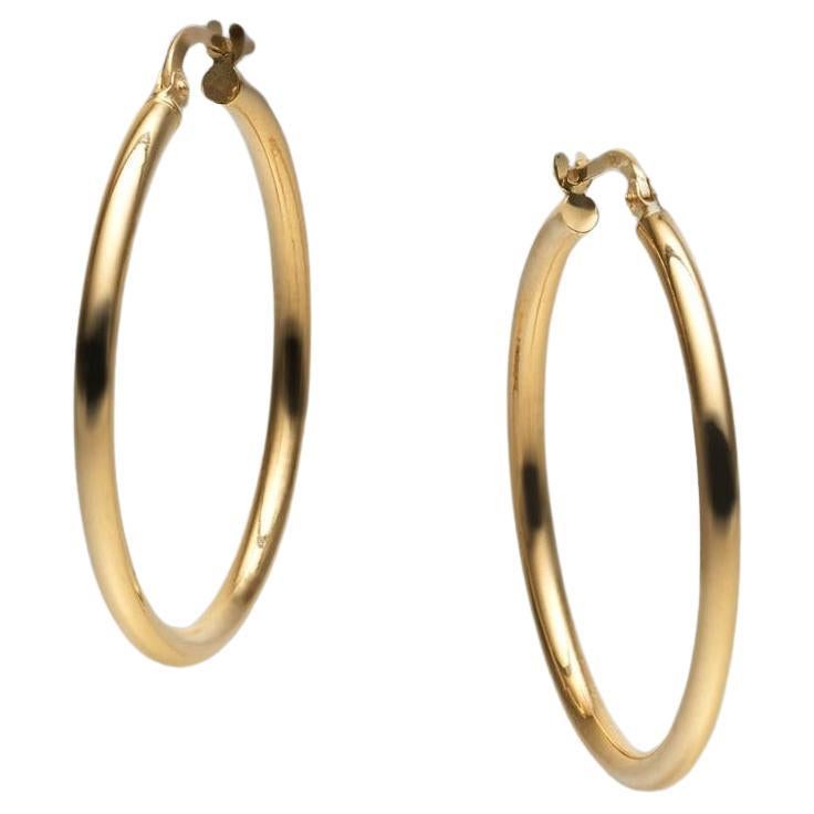 BUNDA Creolen aus 18 Karat Gelbgold 3,2 cm