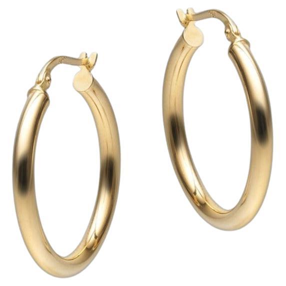 BUNDA Creolen aus 18 Karat Gelbgold - 2.1 cm