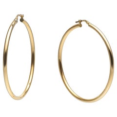 BUNDA Créoles en or jaune 18 carats - 5 cm