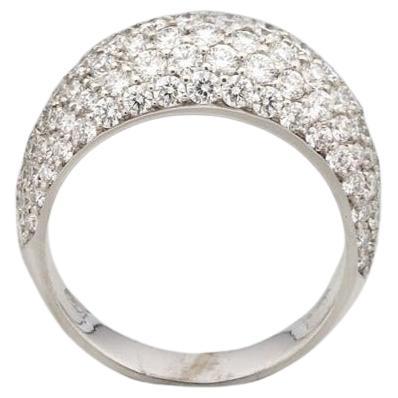 BUNDA 2.19ct Diamond pave ring in 18k white gold
