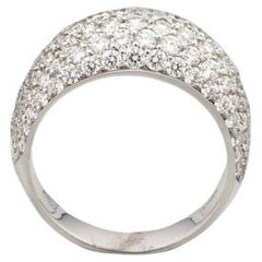 BUNDA 2,19 Karat Diamant-Pavé-Ring aus 18 Karat Weißgold