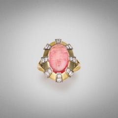 BUNDA 5.44ct Tourmaline and 0.46ct Diamonds in 18k gold.