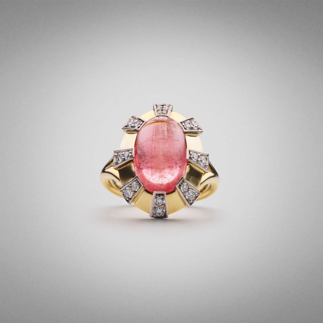 BUNDA, tourmaline 5,44 carats et diamants 0,46 carat en or 18 carats. Neuf - En vente à SYDNEY, AU