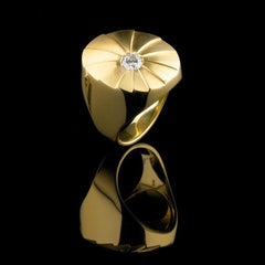 BUNDA Apus Diamond ring in 18k yellow gold, 0.33ct Diamond G/SI