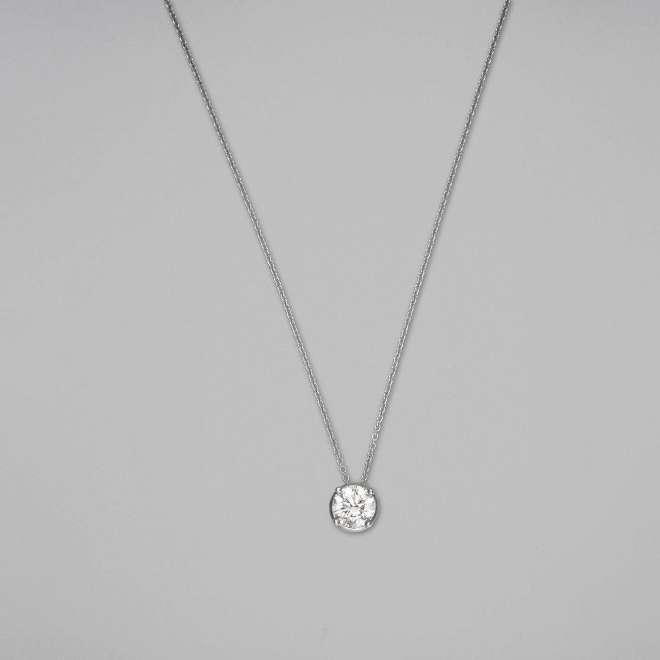 Rough Cut BUNDA 'Bundova' 0.60ct Diamond Pendant, 18k white gold. For Sale