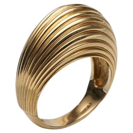 BUNDA 'Bundova' Bomb ring in 9k yellow gold - size N 1/2