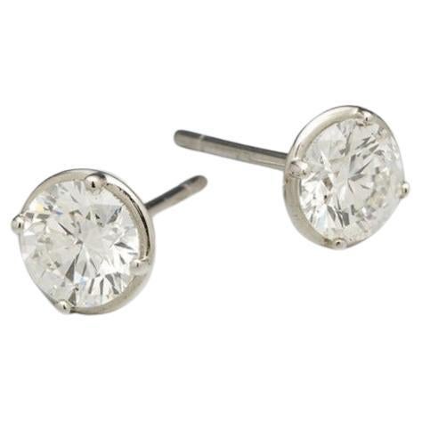 BUNDA Bundova Diamond studs, total weight 1.02cts (F/SI1), in platinum