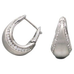 Pendientes de clip BUNDA Bundova Diamantes, oro blanco de 18 quilates, 0,48 ct Diamantes