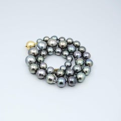 BUNDA Dark Tahitian Pearl Strand Necklace