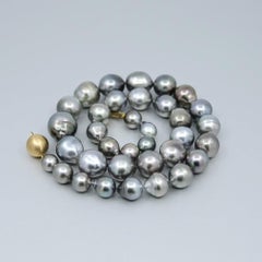 BUNDA Dark Tahitian Pearl Strand Necklace