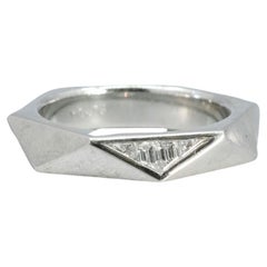 BUNDA facetted 0.17ct Diamond ring in platinum