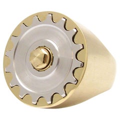 BUNDA 'Moto' 9k yellow and white gold