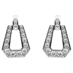 Pendientes de gota de diamantes BUNDA 'Russe' de 1,66 ct en oro blanco de 18 quilates