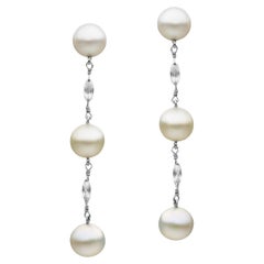 BUNDA 'Shiva' South Sea Keshi Pearl and marquise cut Diamond, 18k white gold