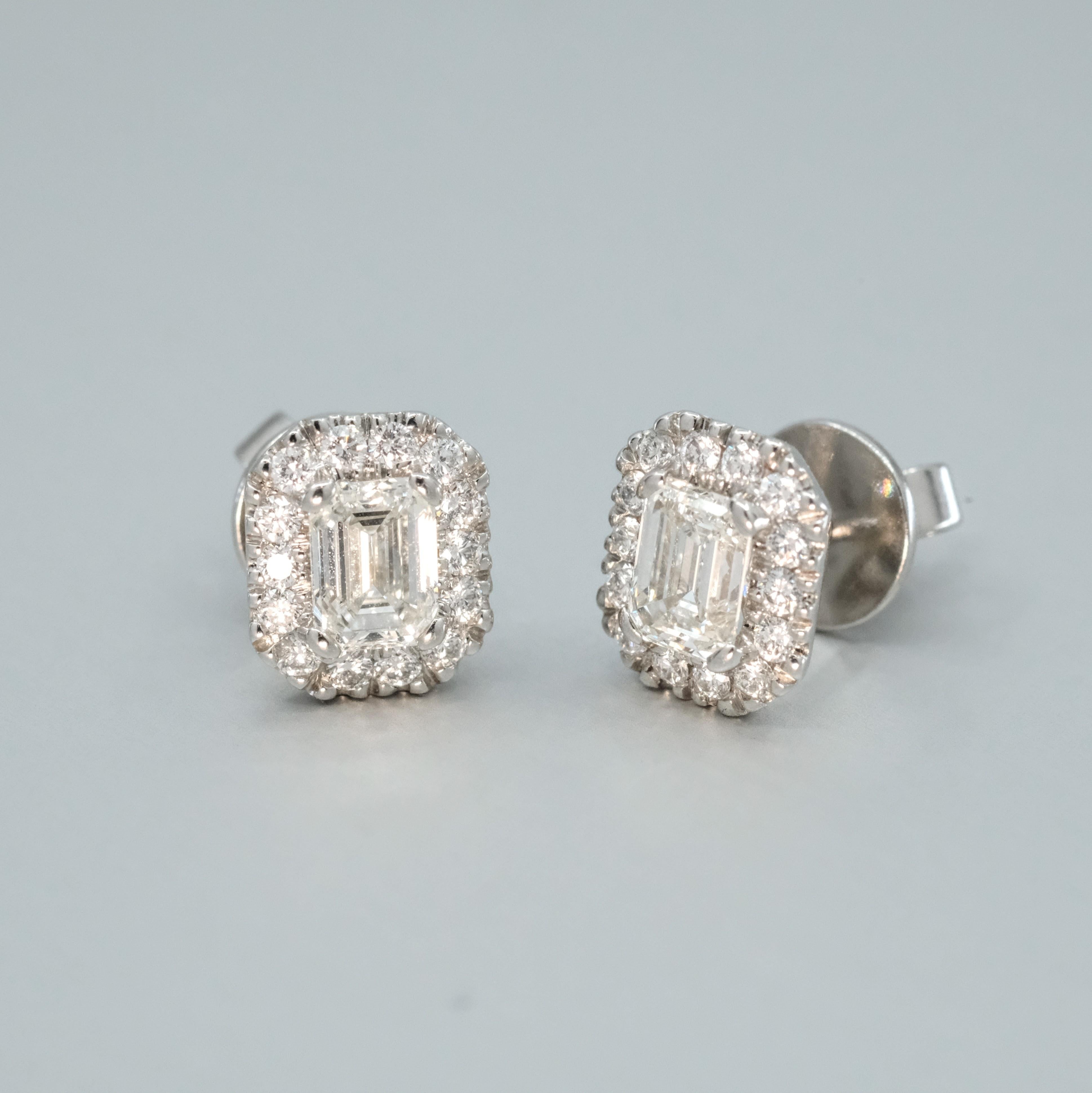 BUNDA 'Valentin' 1.32cts Diamond Studs, in platinum. In New Condition For Sale In SYDNEY, AU