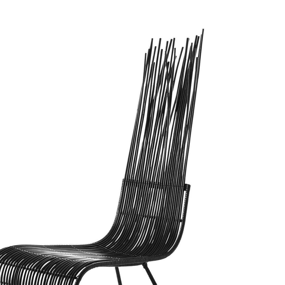 Philippine Bundle Dining Chair in Black Finish For Sale