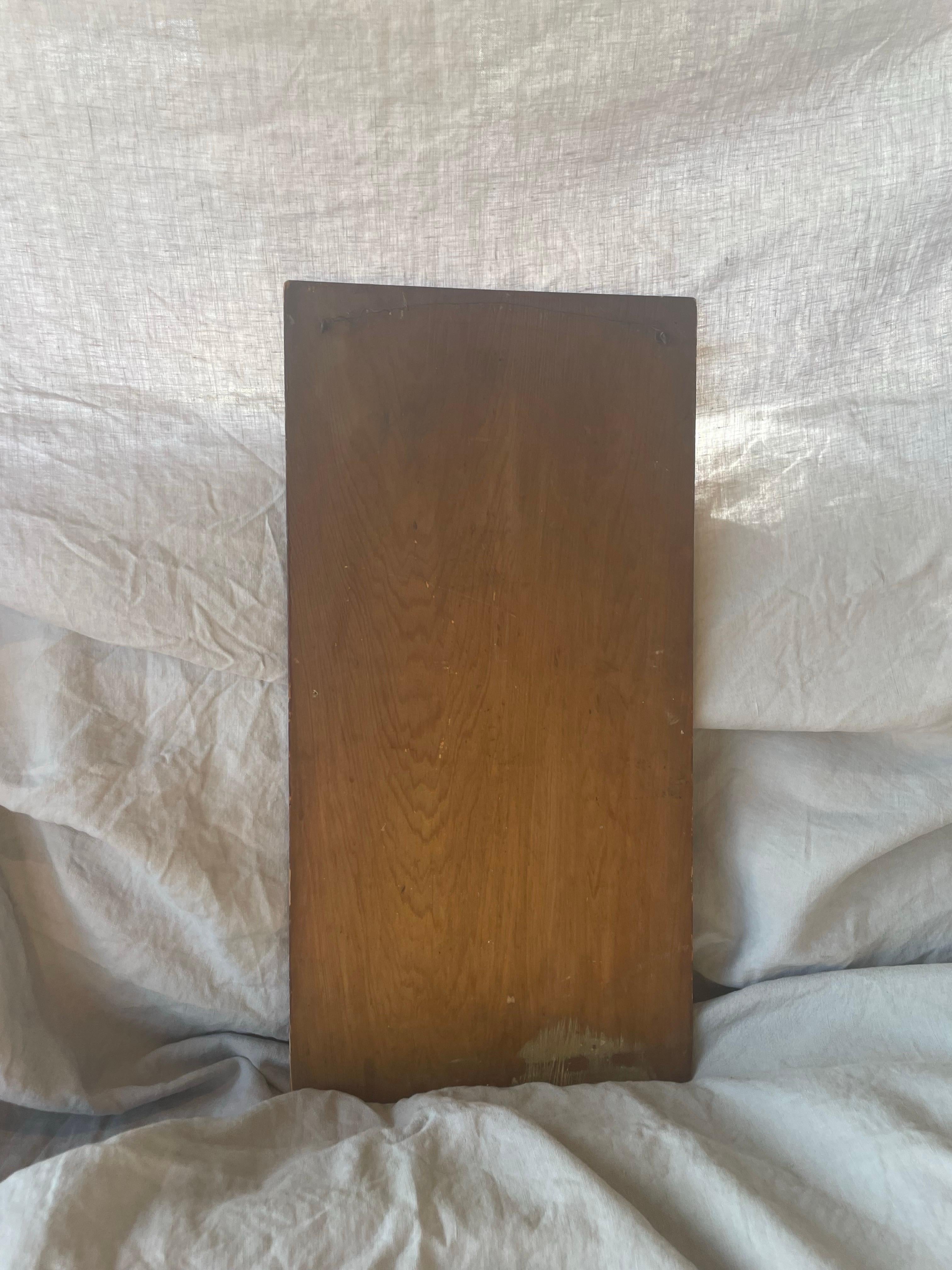 Groupe de poissons - Nature morte sur panneau de bois en vente 1