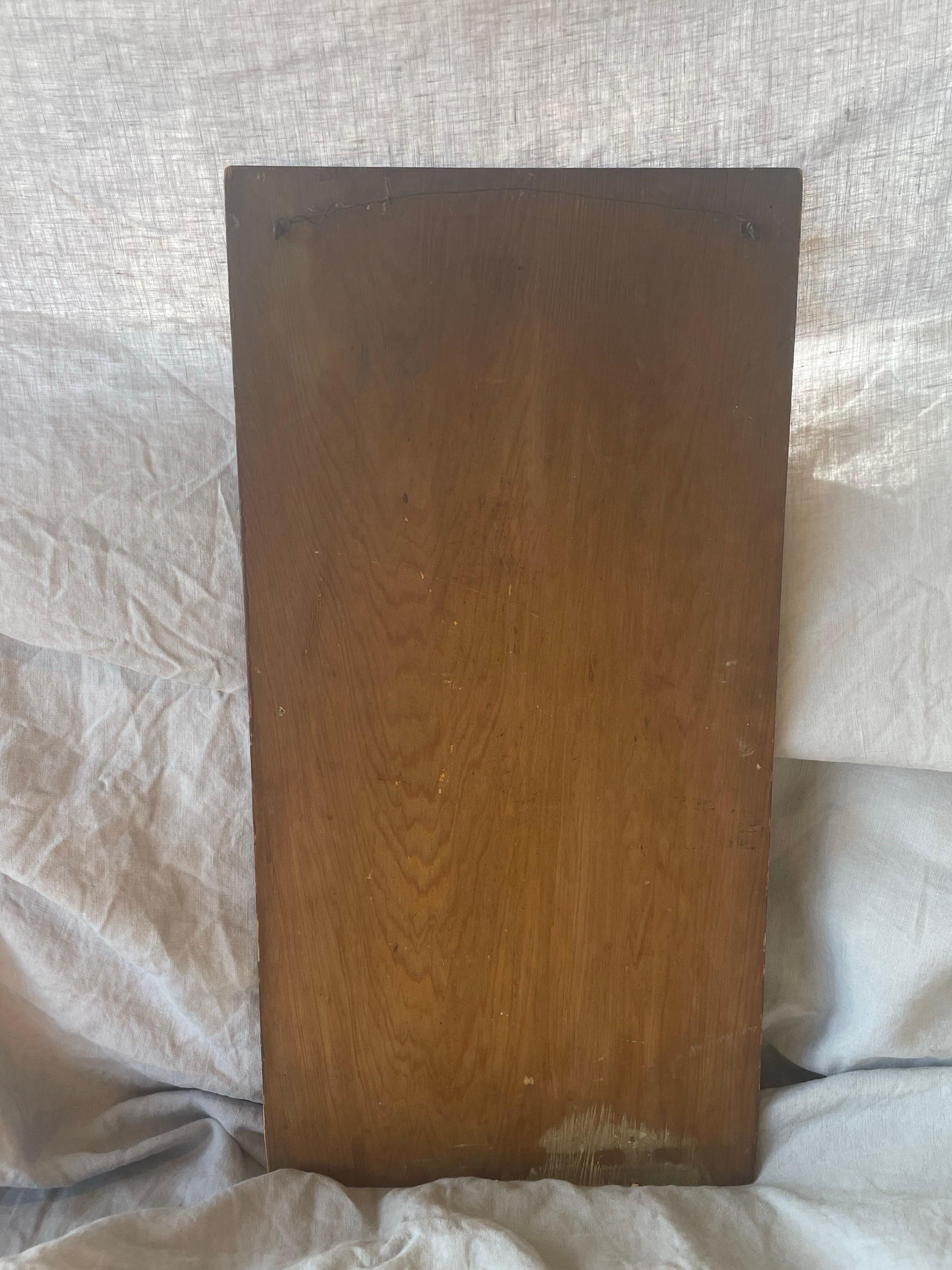 Groupe de poissons - Nature morte sur panneau de bois en vente 4