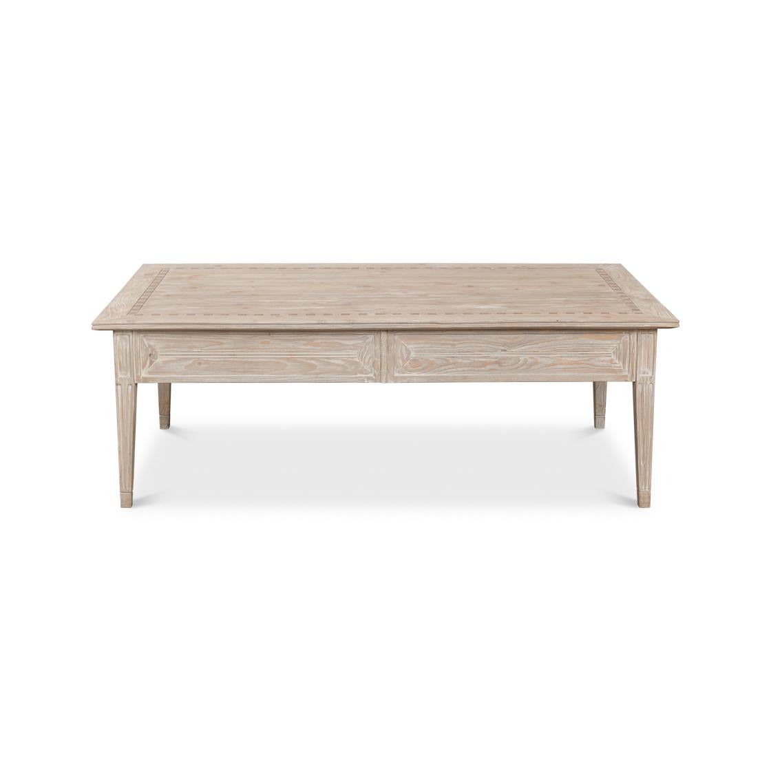 Wood Bungalow Pine Coffee Table For Sale