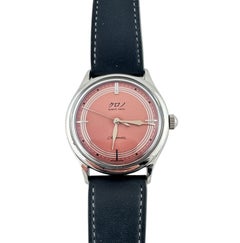 Bunkyo Tokyo Stainless Steel Automatic Salmon Dial Watch #20662