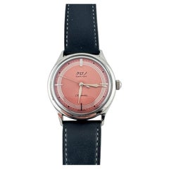 Bunkyo Tokyo Stainless Steel Automatic Salmon Dial Watch #21422