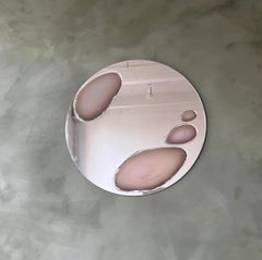 Bunny Mirror by Courtney Kinnare, Contemporary Wall Sculpture in Resin, Acrylic