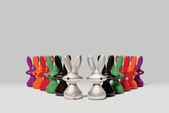 Bunny Pumpkin Orange Decorative Object by Aki Kuroda