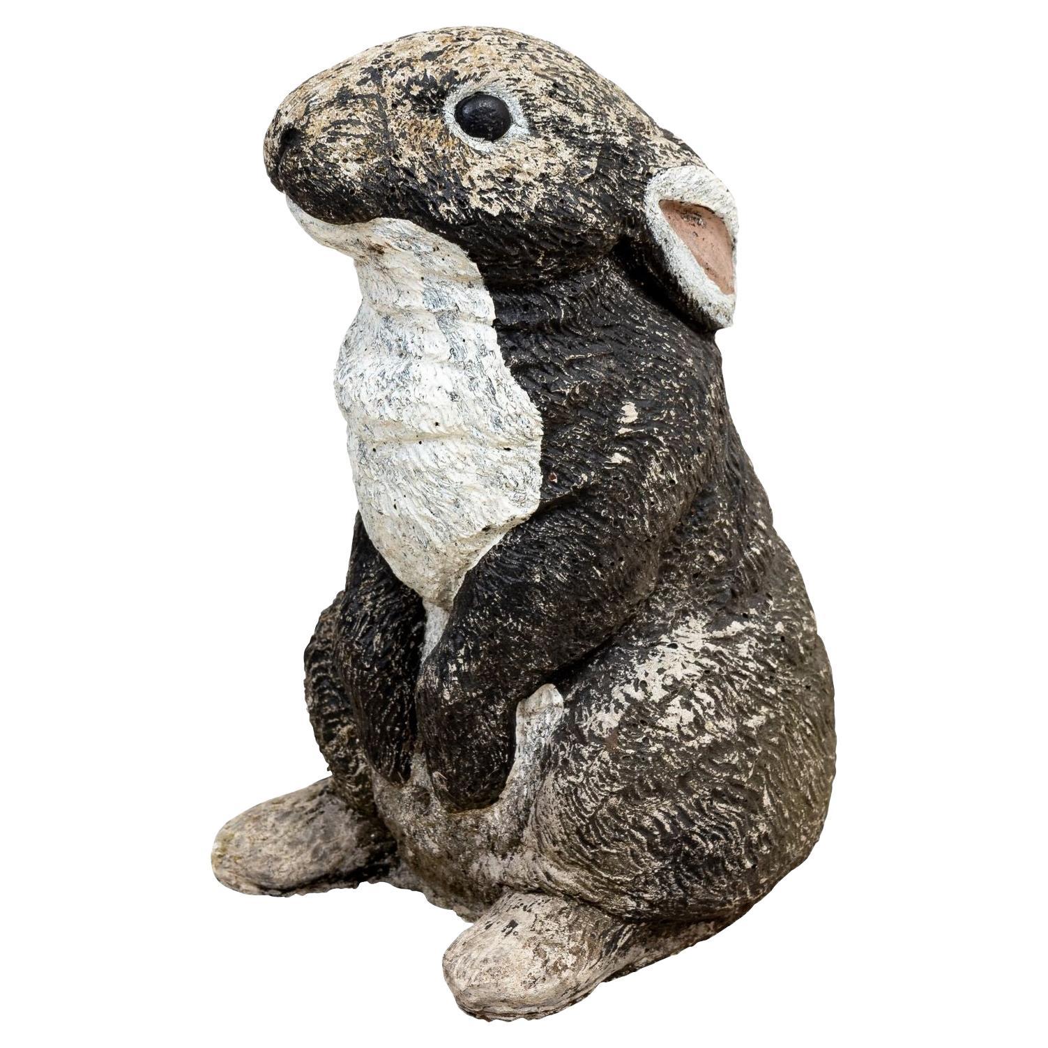 Bunny-Gartenornament aus Kaninchenfell, Französisch, Mitte des 20. Jahrhunderts im Angebot