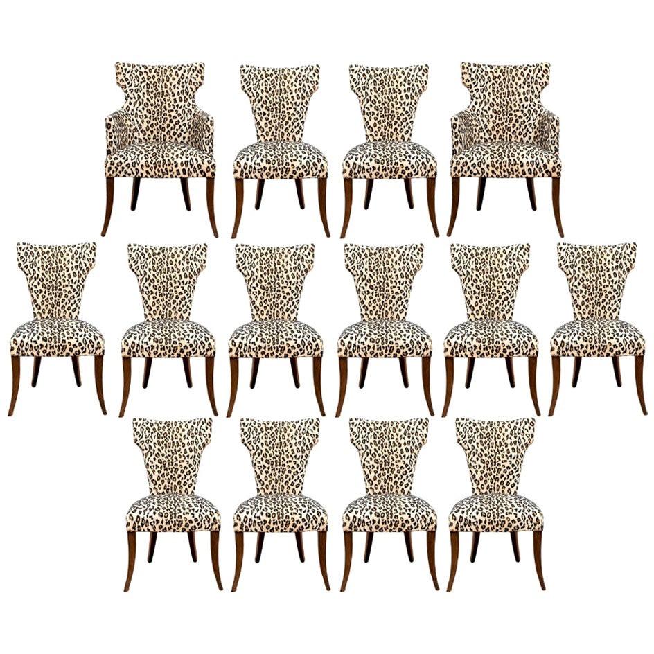 Bunny Williams Attributed Set of 14 Contemporary Dining Chairs