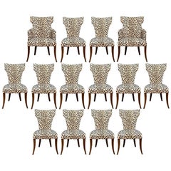 Bunny Williams Attributed Set of 14 Contemporary Dining Chairs