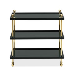 Bunny Williams Home 20"-Tiered Drinks Table - Black