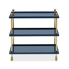 Bunny Williams Home 20"-Tiered Drinks Table - Blue