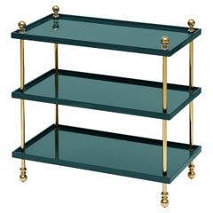 Bunny Williams Home 20"-Tiered Drinks Table - Green Marine