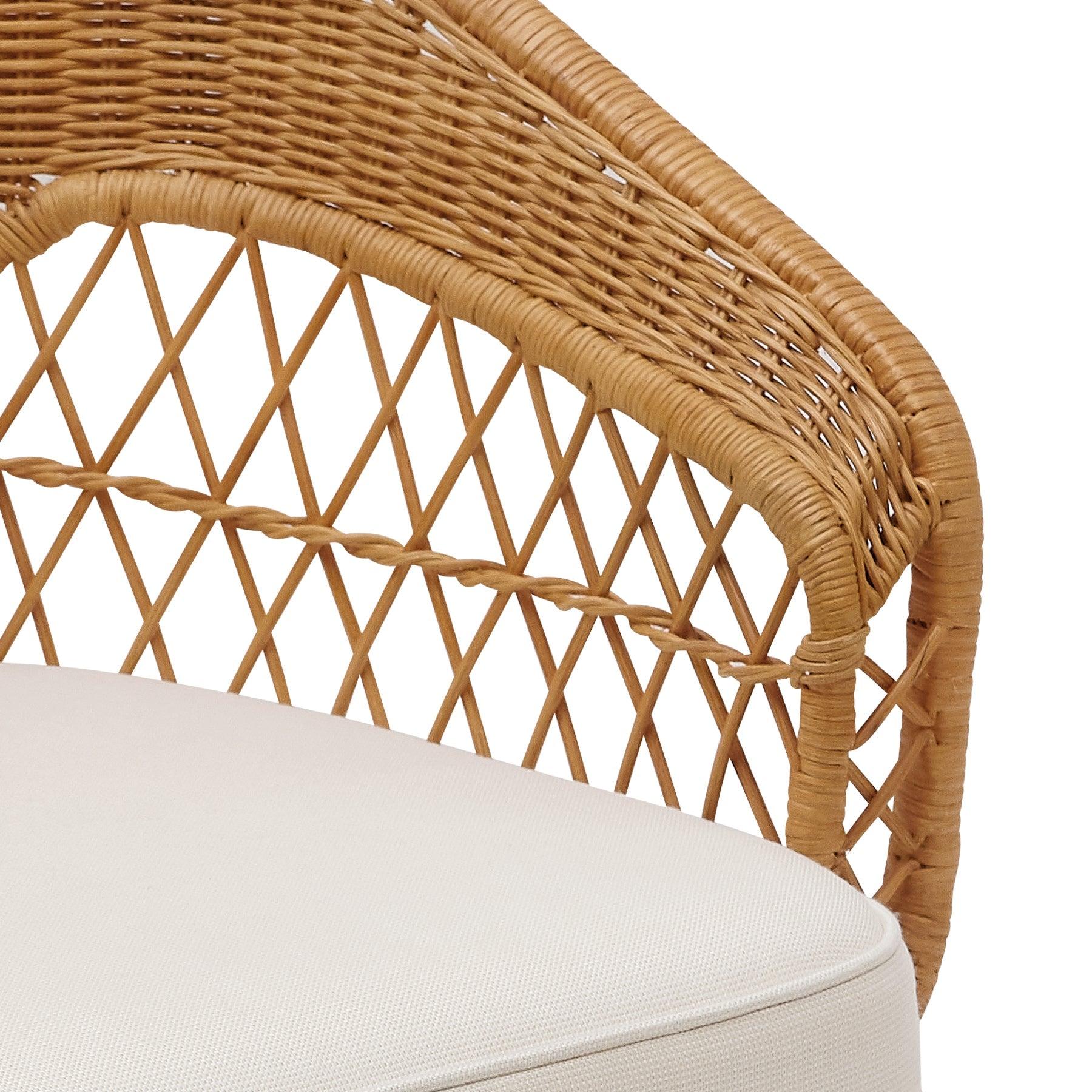 Bunny Williams Home Amelia Petite Chaise pivotante en vente 1