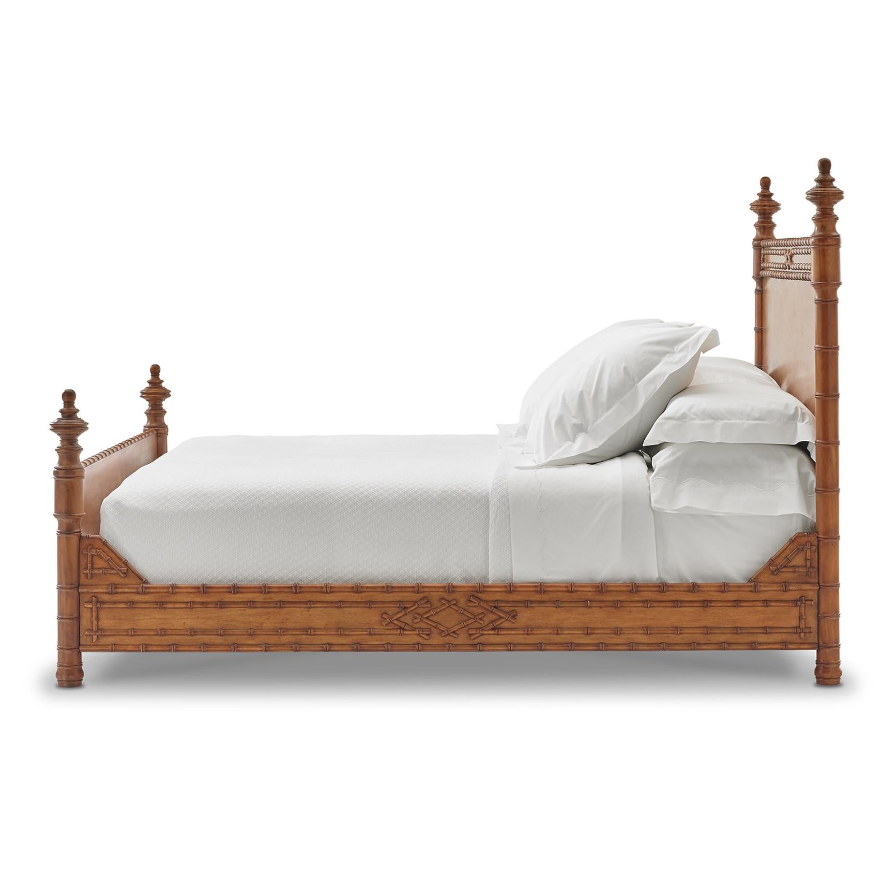 Indian Bunny Williams Home Bamboo Bed, King For Sale
