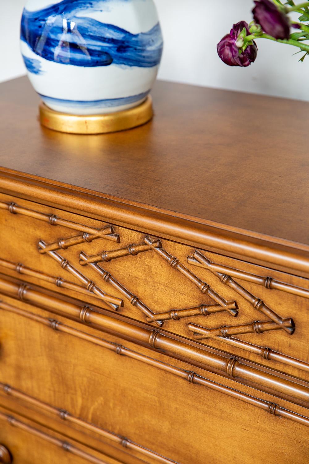 Bunny Williams Home Bamboo Chest In New Condition In New York, NY