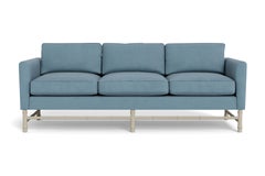 Bunny Williams Home Bamboo Sofa 80", Solid Performance Velvet/Moss