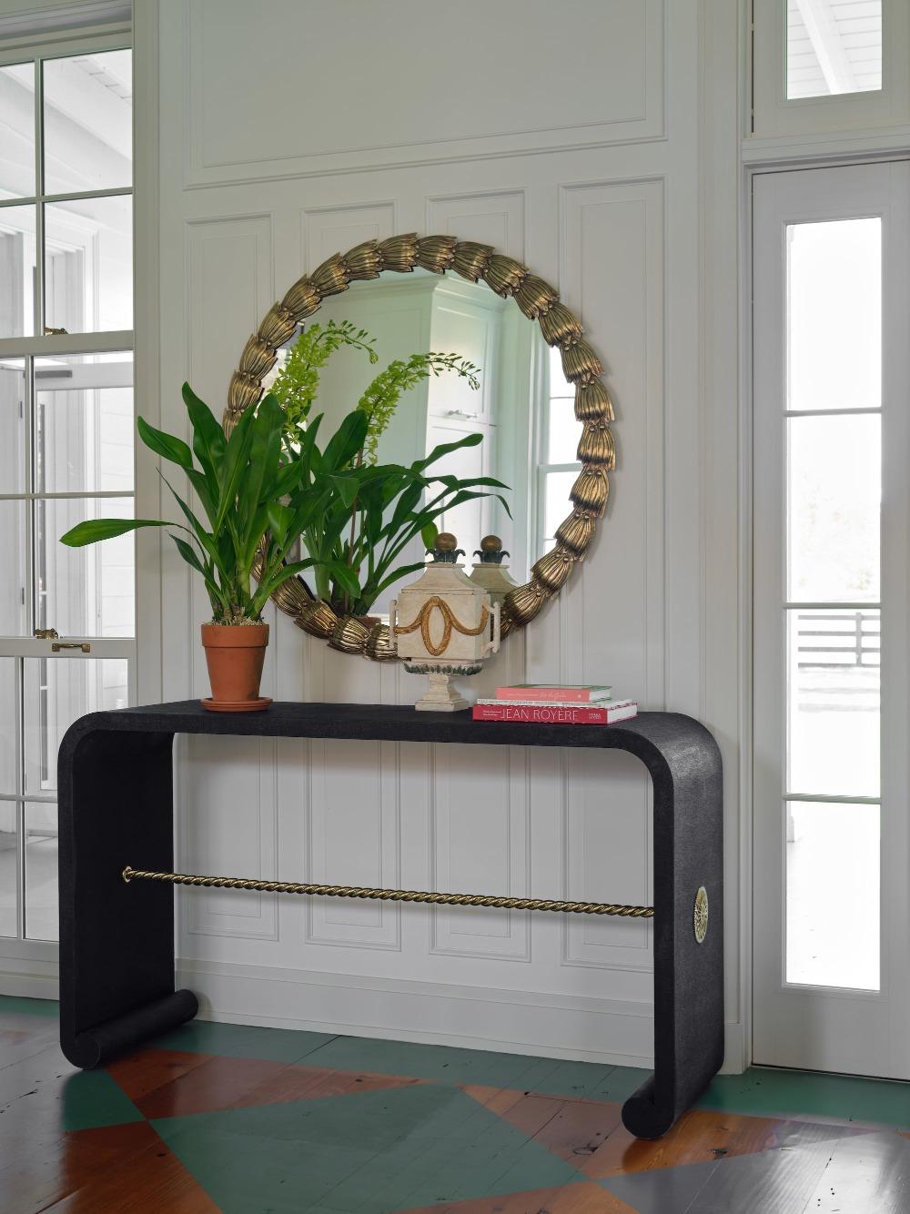 Bunny Williams Home Bebe-Spiegel (Indisch) im Angebot