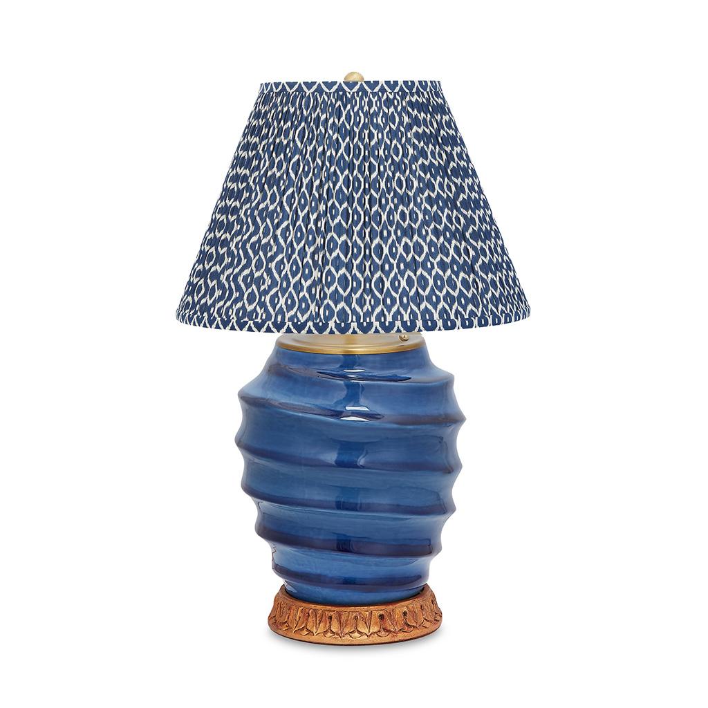 American Bunny Williams Home Block Print Bluebird Lampshade 15