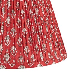 Cranborne Red Fabric Lampshade, Large, by Bunny Williams Home