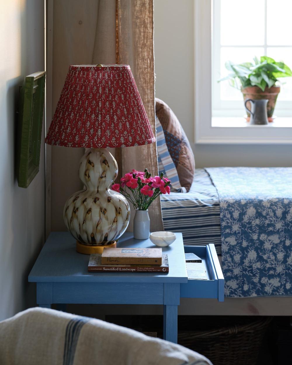 Hand-Crafted Bunny Williams Home Block Print Cranborne Lampshade 18