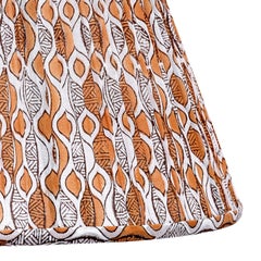 Tan Fabric Lampshade, Lafayette Print, Medium, by Bunny Williams Home