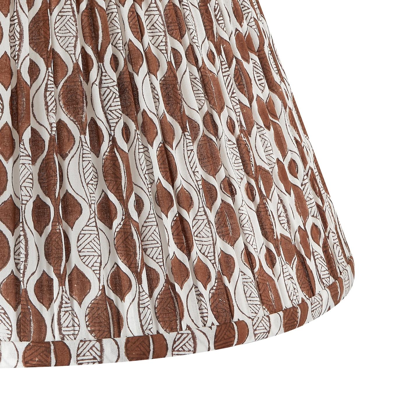 A surprising, abstract geometric design in shades of coffee and deep brown.

Available in two sizes:
15” x 8