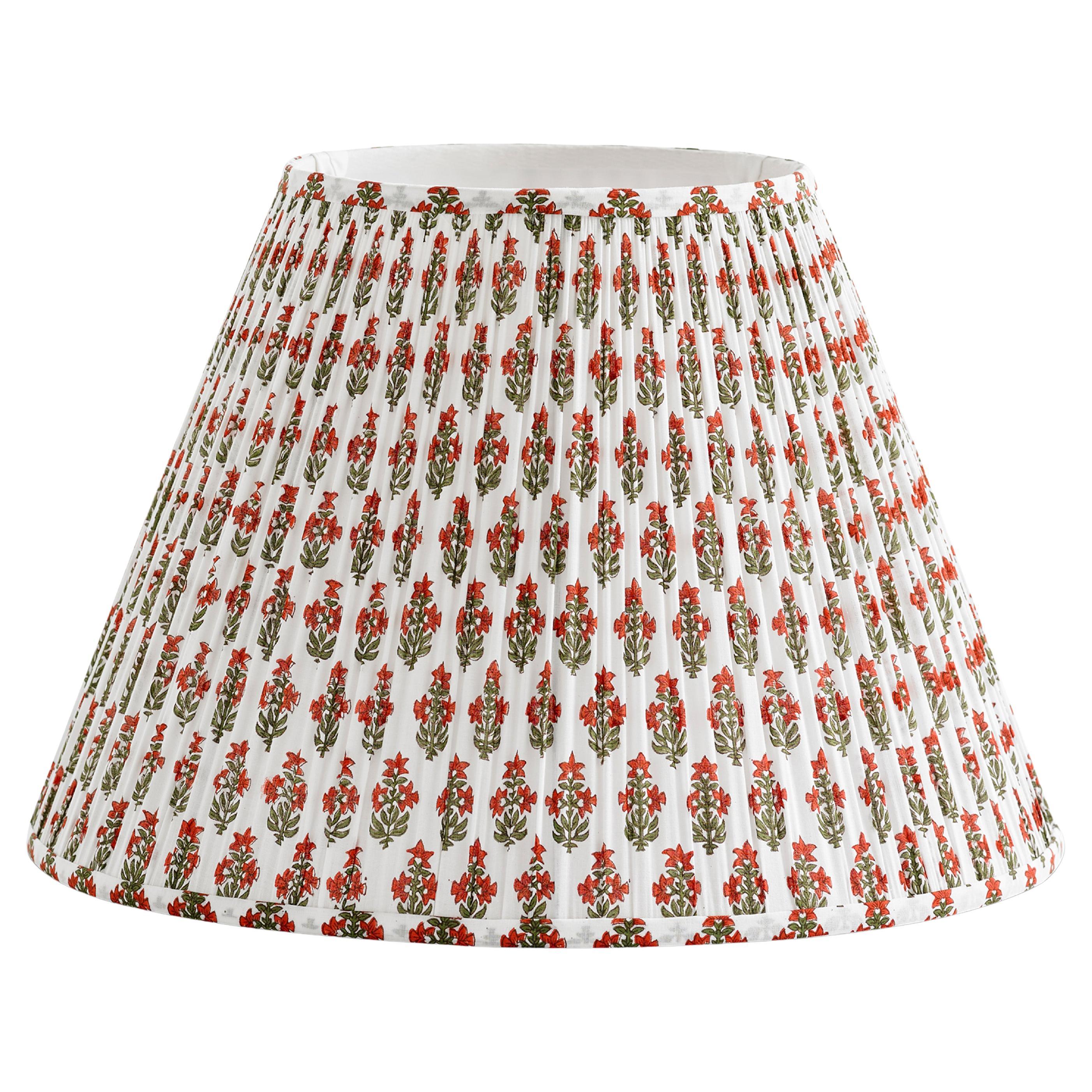 Bunny Williams Home Block Print Prickly Poppycape Lampshade 18"