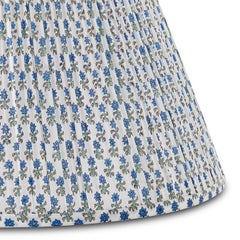 Blue Fabric Lampshade, Spring Starflower, Large, by Bunny Williams Home