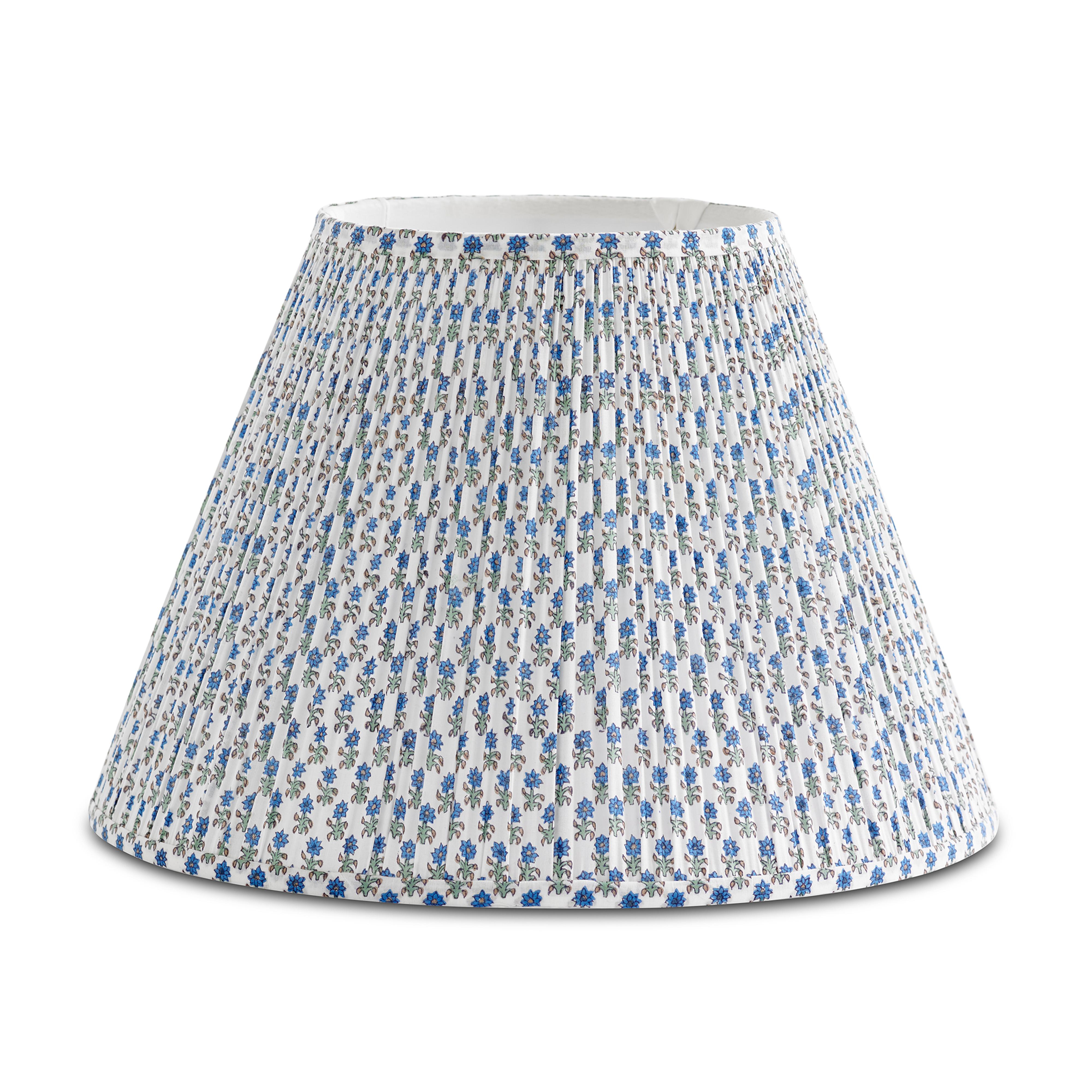 Hand-Crafted Bunny Williams Home Block Print Spring Starflower Lampshade 18
