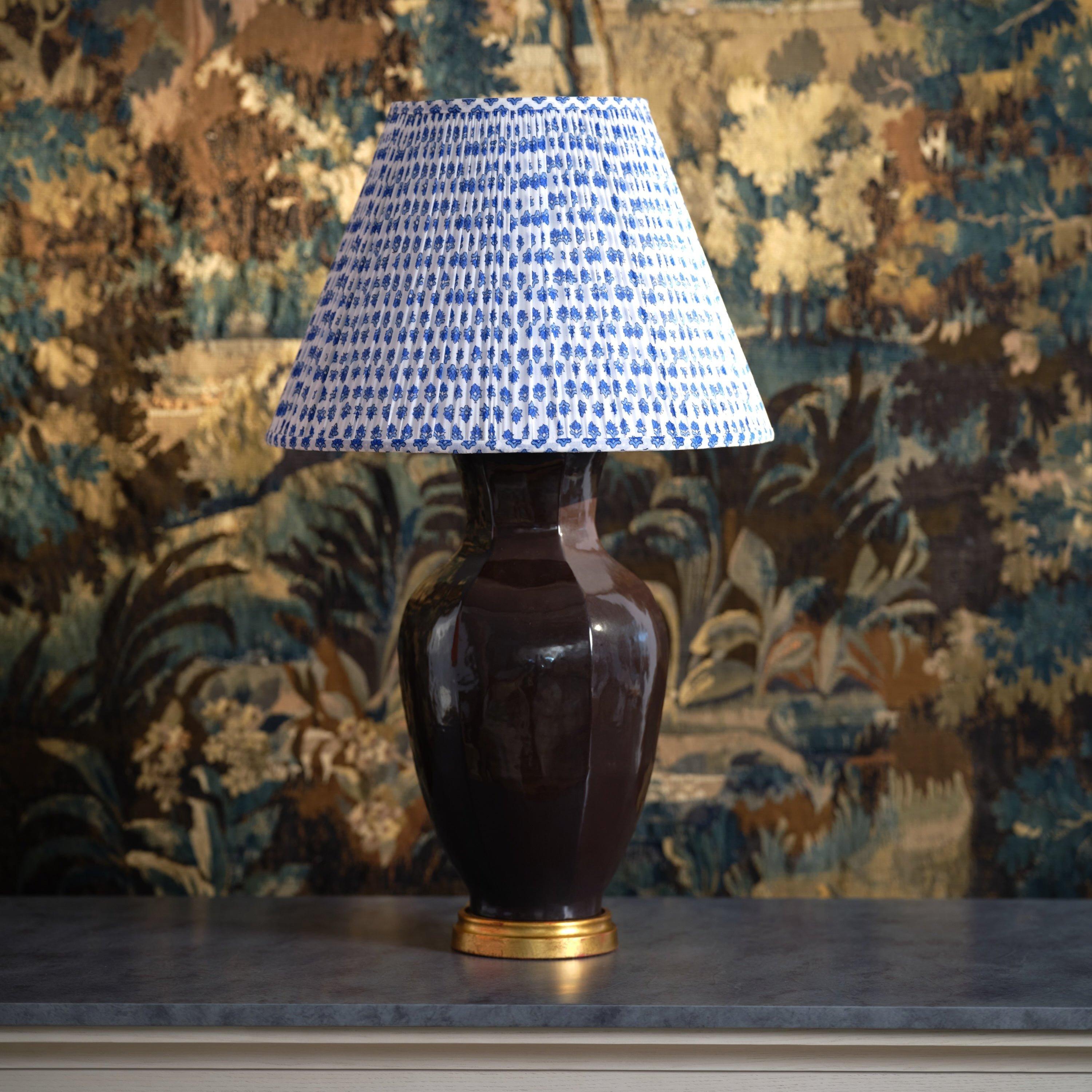 American Bunny Williams Home Block Print Wild Ginger Lampshade 15